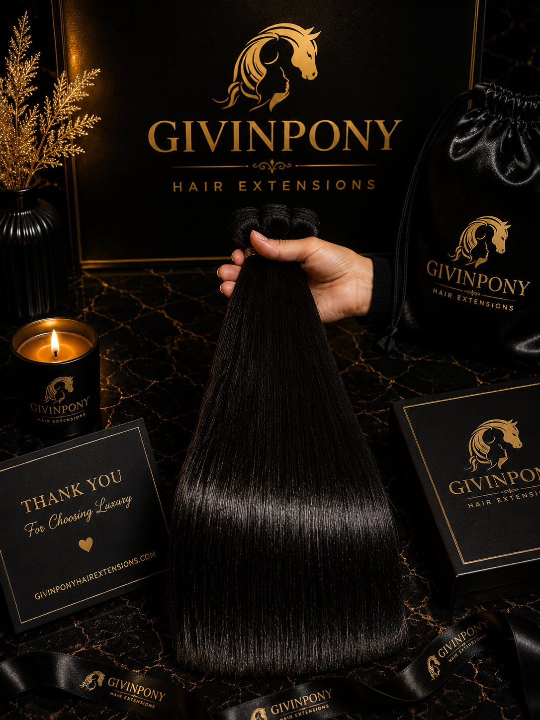 Bone straight Vietnamese raw extensions ( Bundle Price )